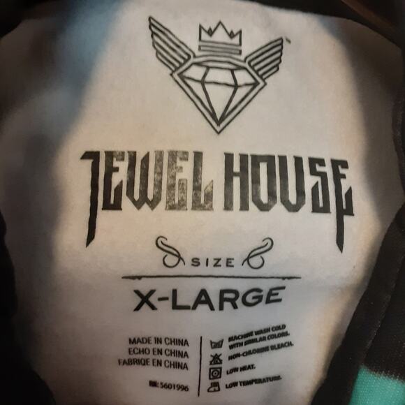 Jewel House Denim Company Mens Hoodie Size XL Black EUC - Picture 6 of 9